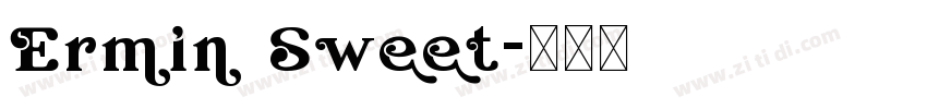 Ermin Sweet字体转换
